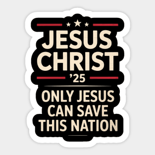 Republican-Jesus Sticker